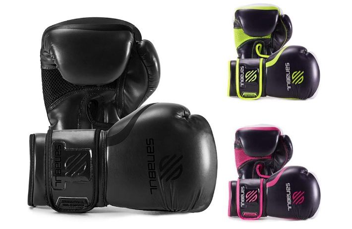  7 Sanabul Essential Gel Boxing Kickboxing Punching Bag Gloves