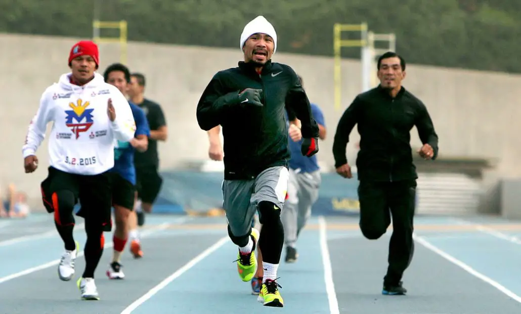 Manny Pacquiao Running