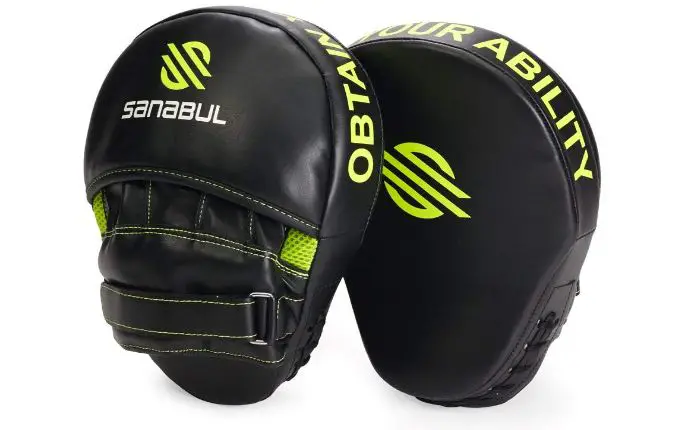  2 Sanabul Essential Curved Boxing MMA Punching Mitts