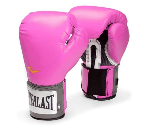 4 Everlast Pro Style Training 8-12oz Boxing Gloves in Pink for Women (12 oz)