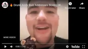Drunk Andy Ruiz Jnr Mansion Party With White Powder On The Table