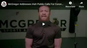 Conor McGregor Urges Irish Government To Lockdown The Country